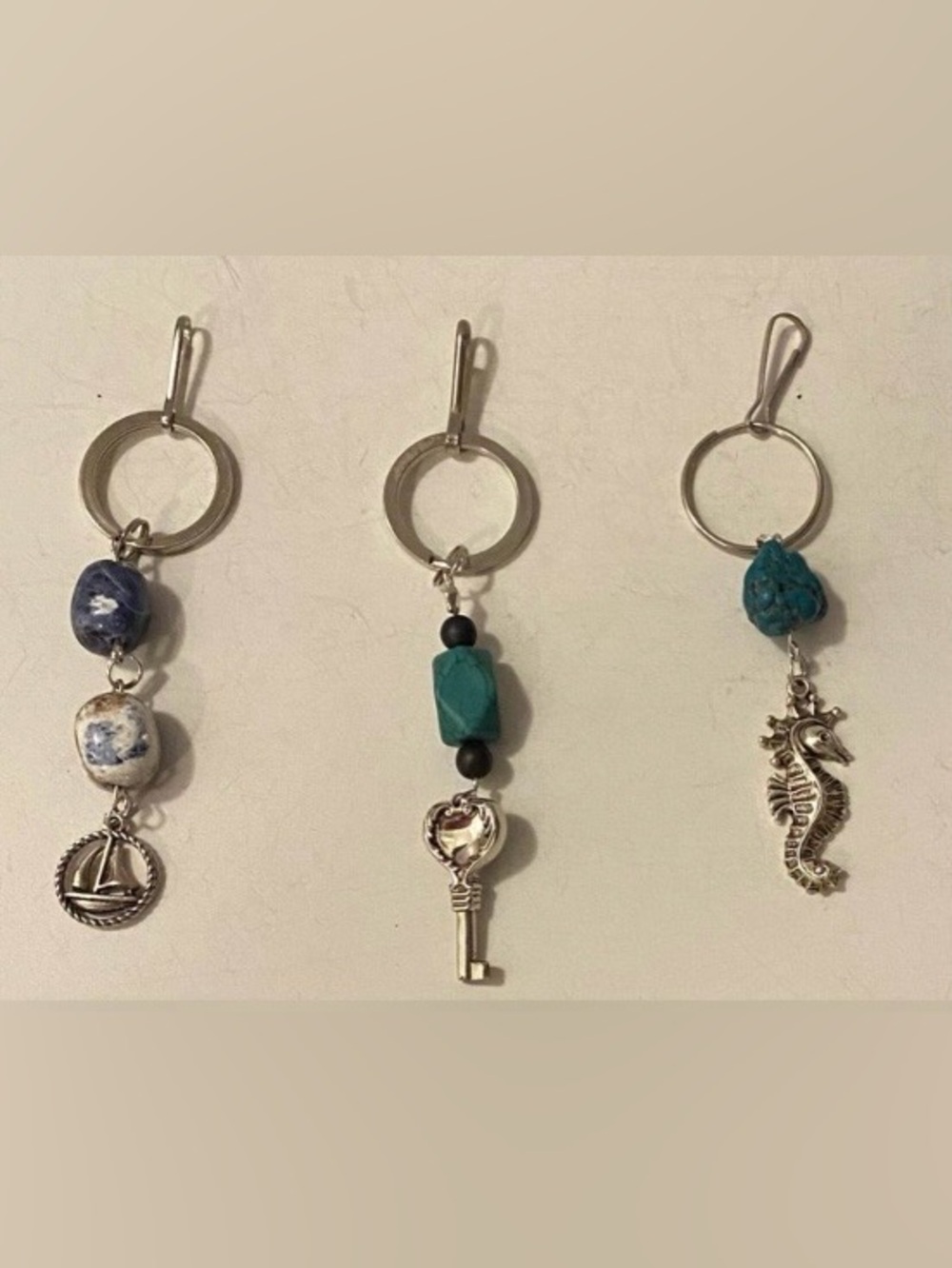 NEW Keychains with crystal gemstones